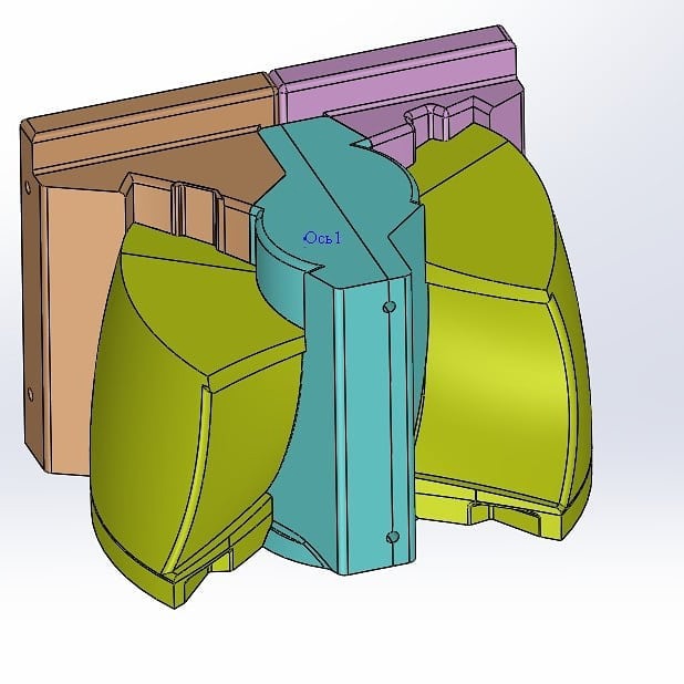 3D-модель стержневого ящика — этап проектирования